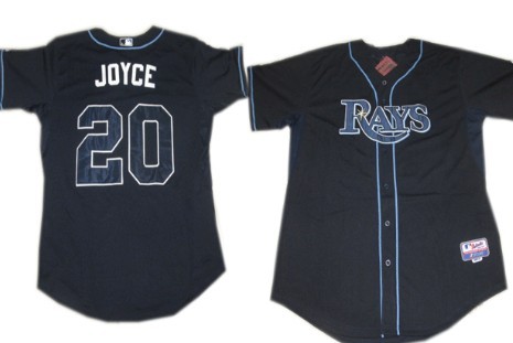 Tampa Bay Rays #20 Matt Joyce Navy Blue Jersey