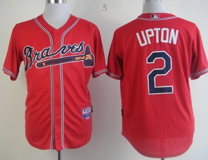 Atlanta Braves #2 B.J. Upton Red Jersey