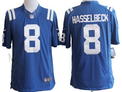 Nike Indianapolis Colts #8 Matt Hasselbeck Blue Limited Jersey