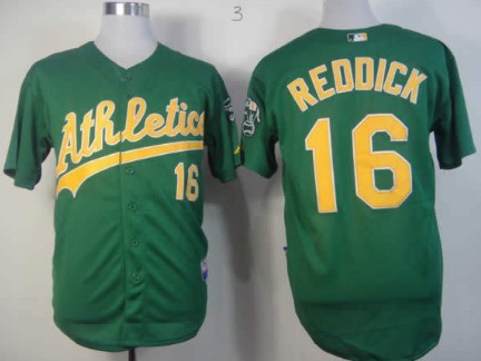 Oakland Athletics #16 Josh Reddick Green Jersey