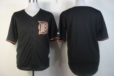 Detroit Tigers Blank 2012 Black Fashion Jersey