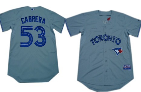 Toronto Blue Jays #53 Melky Cabrera Gray Jersey