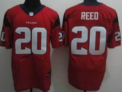 Nike Houston Texans #20 Ed Reed Red Elite Jersey