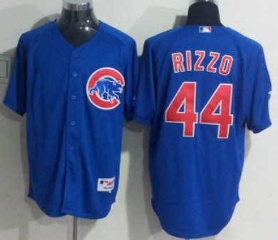 Chicago Cubs #44 Anthony Rizzo Blue Jersey