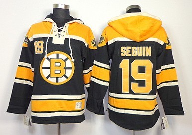 Old Time Hockey Boston Bruins #19 Tyler Seguin Black Hoodie
