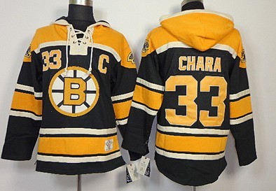 Old Time Hockey Boston Bruins #33 Zdeno Chara Black Hoodie