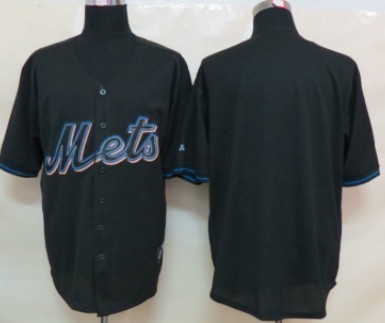 New York Mets Blank 2012 Black Fashion Jersey