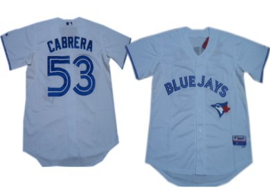 Toronto Blue Jays #53 Melky Cabrera White Jersey