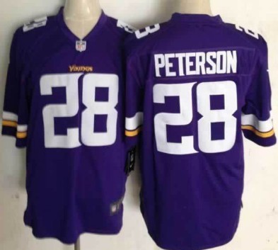Nike Minnesota Vikings #28 Adrian Peterson 2013 Purple Game Jersey