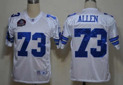 Dallas Cowboys #73 Larry Allen Hall of Fame White Legend Jersey