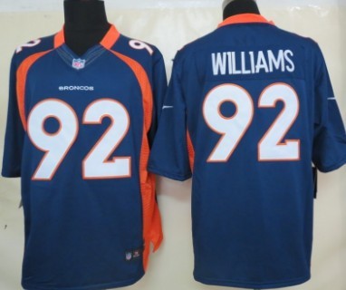 Nike Denver Broncos #92 Sylvester Williams Blue Limited Jesey