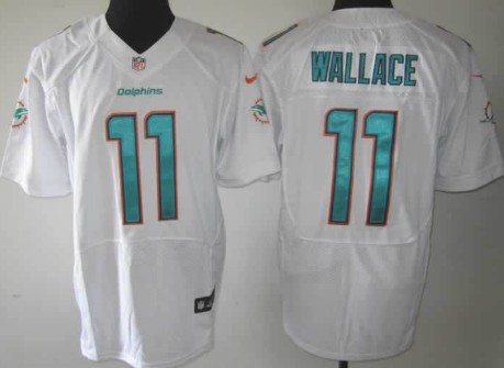 Nike Miami Dolphins #11 Mike Wallace 2013 White Elite Jersey