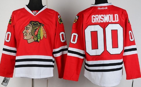 Chicago Blackhawks #00 Clark Griswold Red Jersey