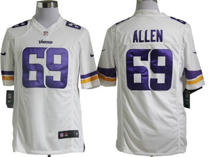 Nike Minnesota Vikings #69 Jared Allen 2013 White Game Jersey