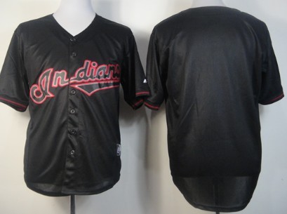 Cleveland Indians Blank 2012 Black Fashion Jersey