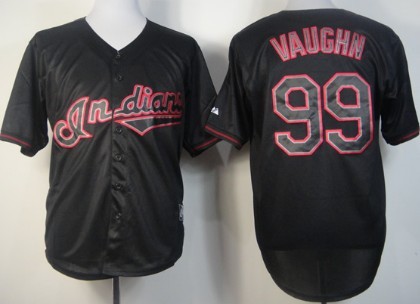 Cleveland Indians #99 Rick Vaughn 2012 Black Fashion Jersey