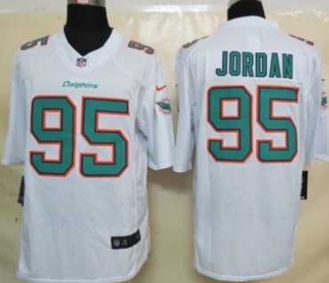 Nike Miami Dolphins #95 Dion Jordan 2013 White Limited Jersey