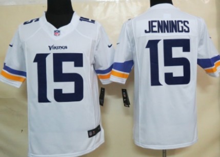 Nike Minnesota Vikings #15 Greg Jennings 2013 White Limited Jersey