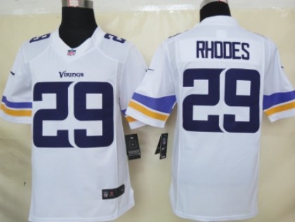 Nike Minnesota Vikings #29 Xavier Rhodes 2013 White Limited Jersey