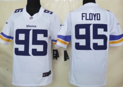Nike Minnesota Vikings #95 Sharrif Floyd 2013 White Limited Jersey