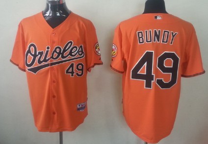 Baltimore Orioles #49 Dylan Bundy Orange Jersey