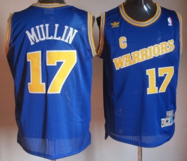Golden State Warriors #17 Chris Mullin 1988-1989 Blue Swingman Throwback Jersey