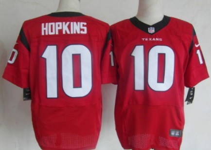 Nike Houston Texans #10 DeAndre Hopkins Red Elite Jersey
