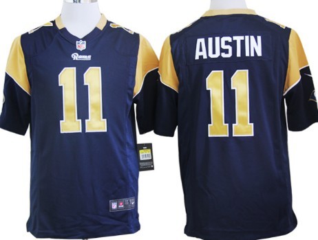 Nike St. Louis Rams #11 Tavon Austin Navy Blue Game Jersey