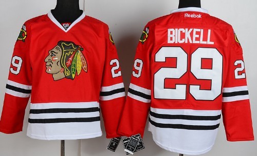 Chicago Blackhawks #29 Bryan Bickell Red Jersey