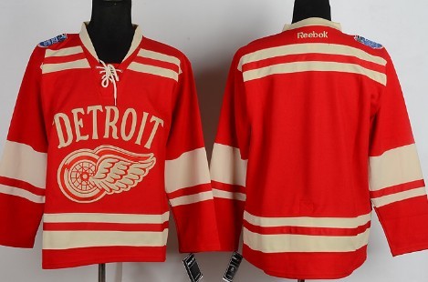 Detroit Red Wings Blank 2014 Winter Classic Red Jersey