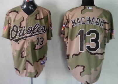 Baltimore Orioles #13 Manny Machado Camo Jersey