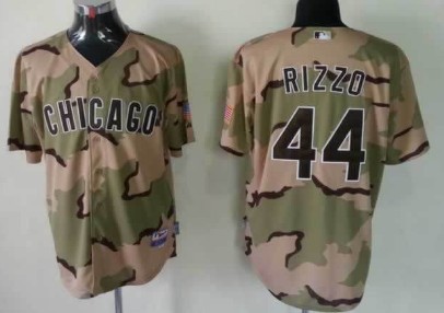 Chicago Cubs #44 Anthony Rizzo Camo Jersey