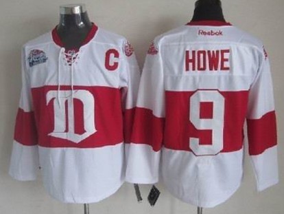 Detroit Red Wings #9 Gordie Howe White Winter Classic Jersey