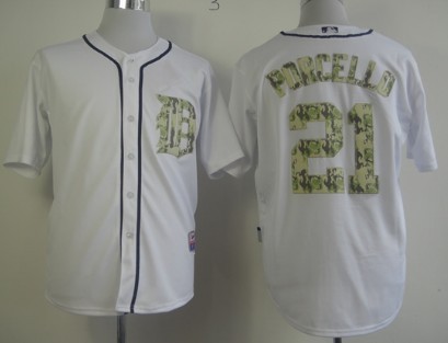 Detroit Tigers #21 Rick Porcello White With Camo Jersey