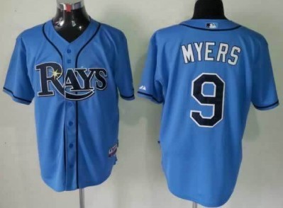 Tampa Bay Rays #9 Wil Myers Light Blue Jersey