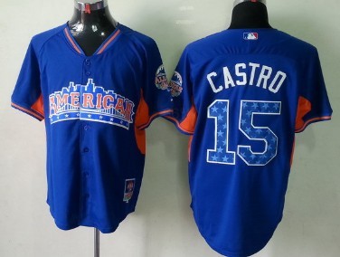 Houston Astros #15 Jason Castro 2013 All-Star Blue Jersey