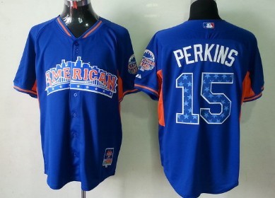 Minnesota Twins #15 Glen Perkins 2013 All-Star Blue Jersey