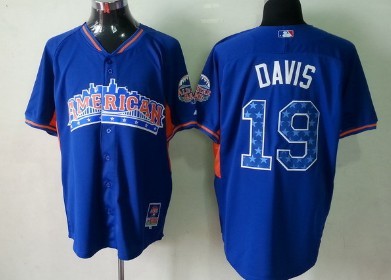 Baltimore Orioles #19 Chris Davis 2013 All-Star Blue Jersey