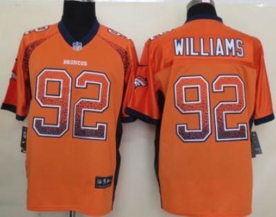Nike Denver Broncos #92 Sylvester Williams 2013 Drift Fashion Orange Elite Jersey