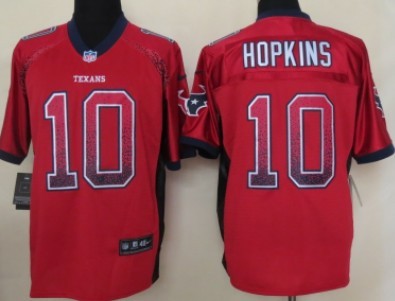 Nike Houston Texans #10 DeAndre Hopkins 2013 Drift Fashion Red Elite Jersey