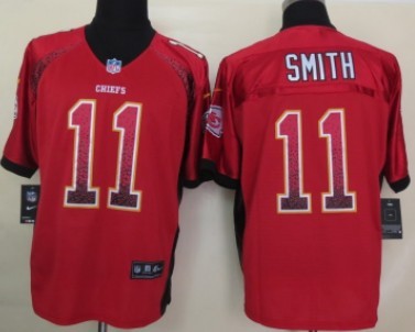 Nike Kansas City Chiefs #11 Alex Smith 2013 Drift Fashion Red Elite Jersey