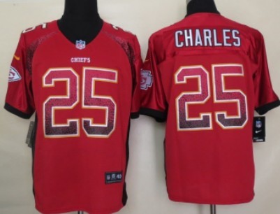 Nike Kansas City Chiefs #25 Jamaal Charles 2013 Drift Fashion Red Elite Jersey