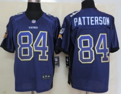 Nike Minnesota Vikings #84 Cordarrelle Patterson 2013 Drift Fashion Purple Elite Jersey