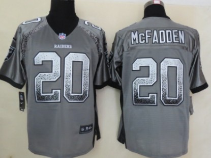 Nike Oakland Raiders #20 Darren McFadden 2013 Drift Fashion Gray Elite Jersey