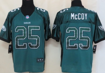 Nike Philadelphia Eagles #25 LeSean McCoy 2013 Drift Fashion Green Elite Jersey