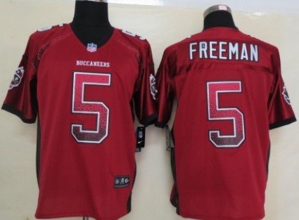Nike Tampa Bay Buccaneers #5 Josh Freeman 2013 Drift Fashion Red Elite Jersey