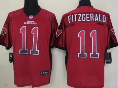 Nike Arizona Cardinals #11 Larry Fitzgerald 2013 Drift Fashion Red Elite Jersey