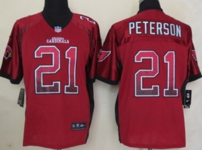 Nike Arizona Cardinals #21 Patrick Peterson 2013 Drift Fashion Red Elite Jersey