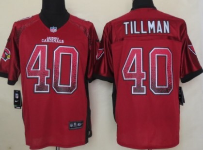 Nike Arizona Cardinals #40 Pat Tillman 2013 Drift Fashion Red Elite Jersey