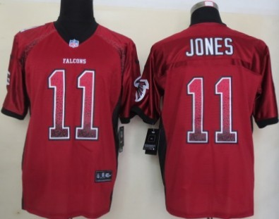 Nike Atlanta Falcons #11 Julio Jones 2013 Drift Fashion Red Elite Jersey